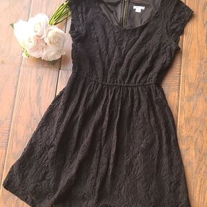 Xhilaration Black Lace Medium Dress